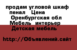 продам угловой шкаф пенал › Цена ­ 5 000 - Оренбургская обл. Мебель, интерьер » Детская мебель   